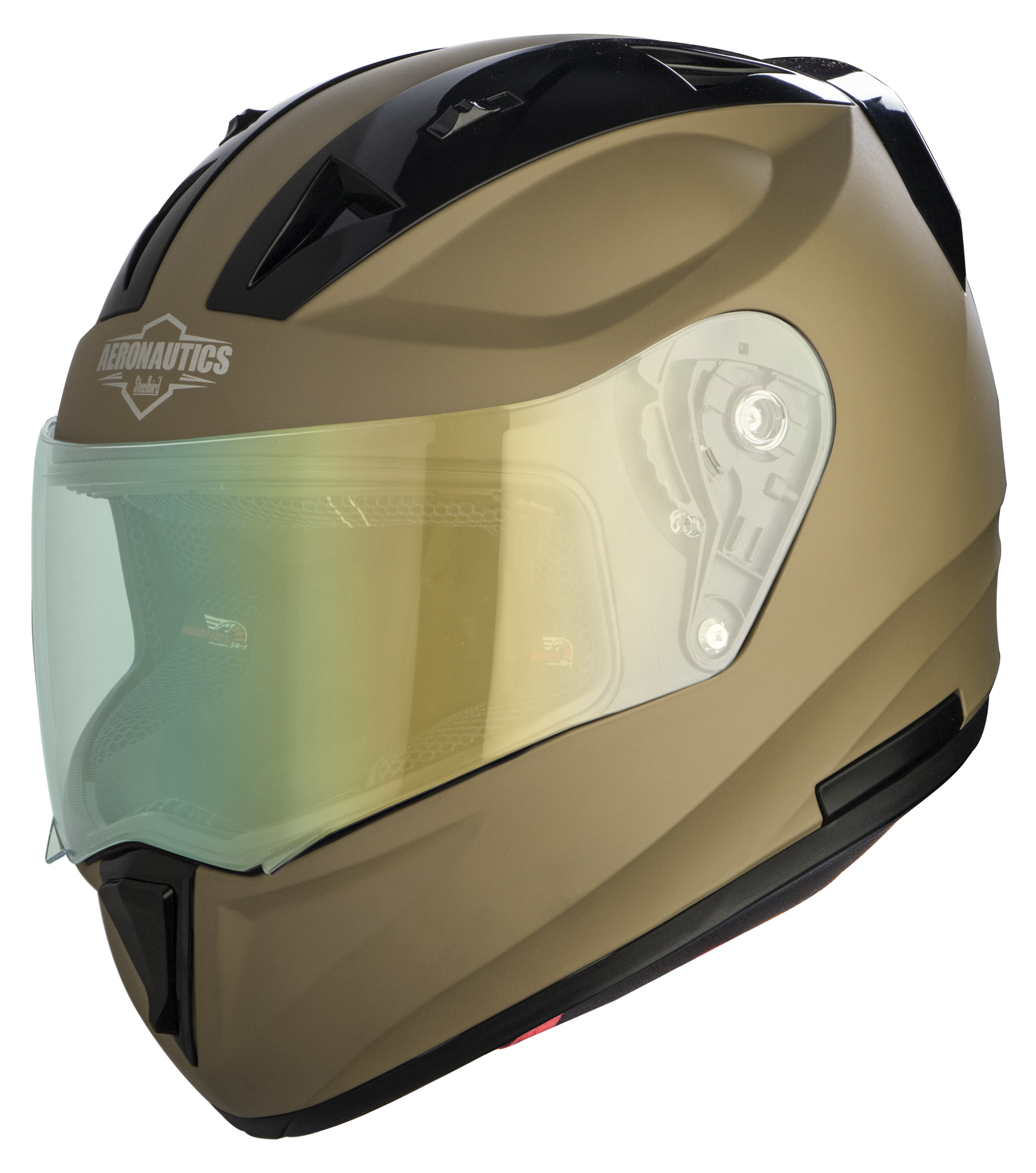 SA-1 Aeronautics Mat Desert Storm ( Fitted With Clear Visor Extra Green Night Vision Visor Free)